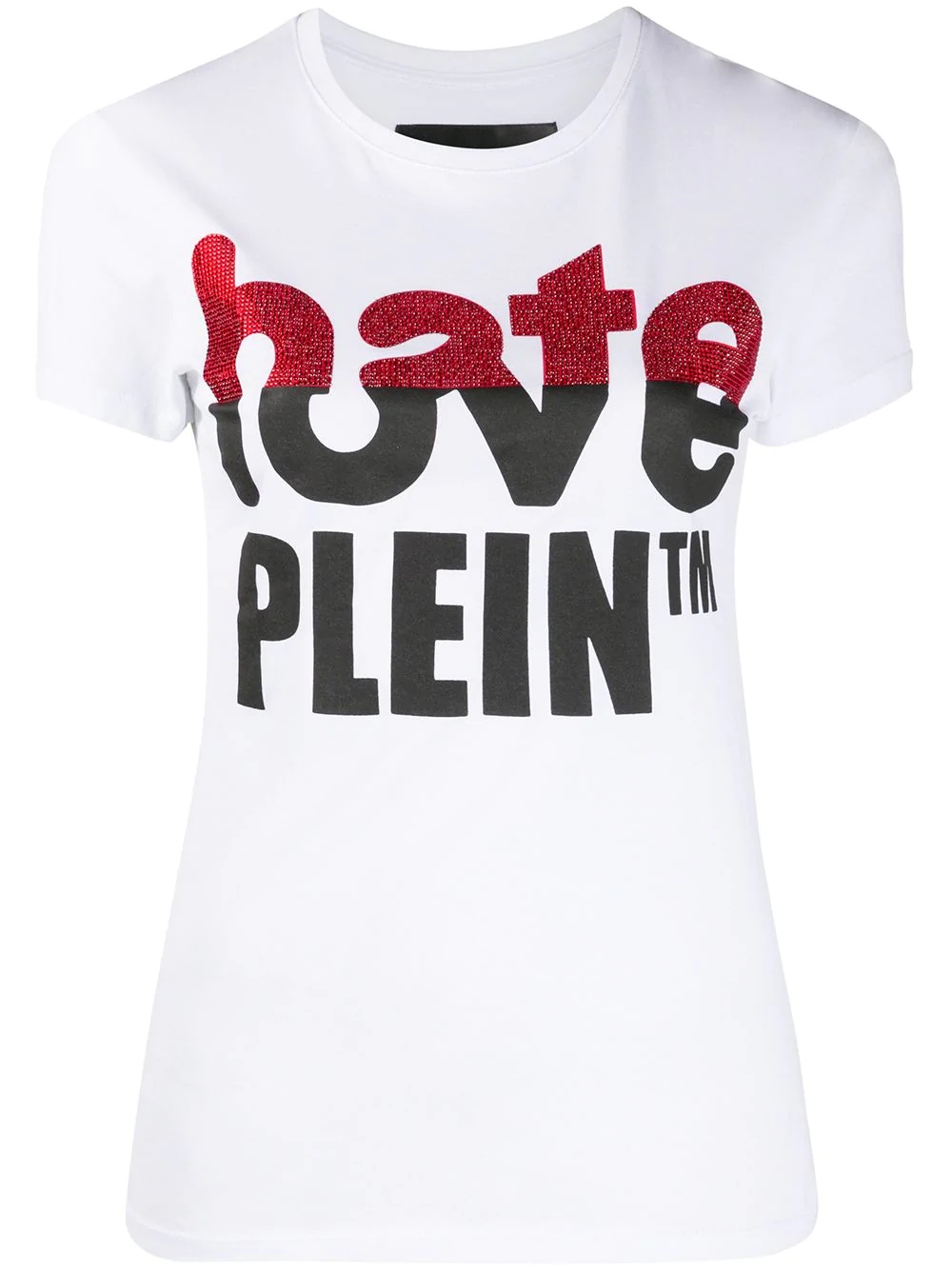 Love Plein rhinestone T-Shirt - 1