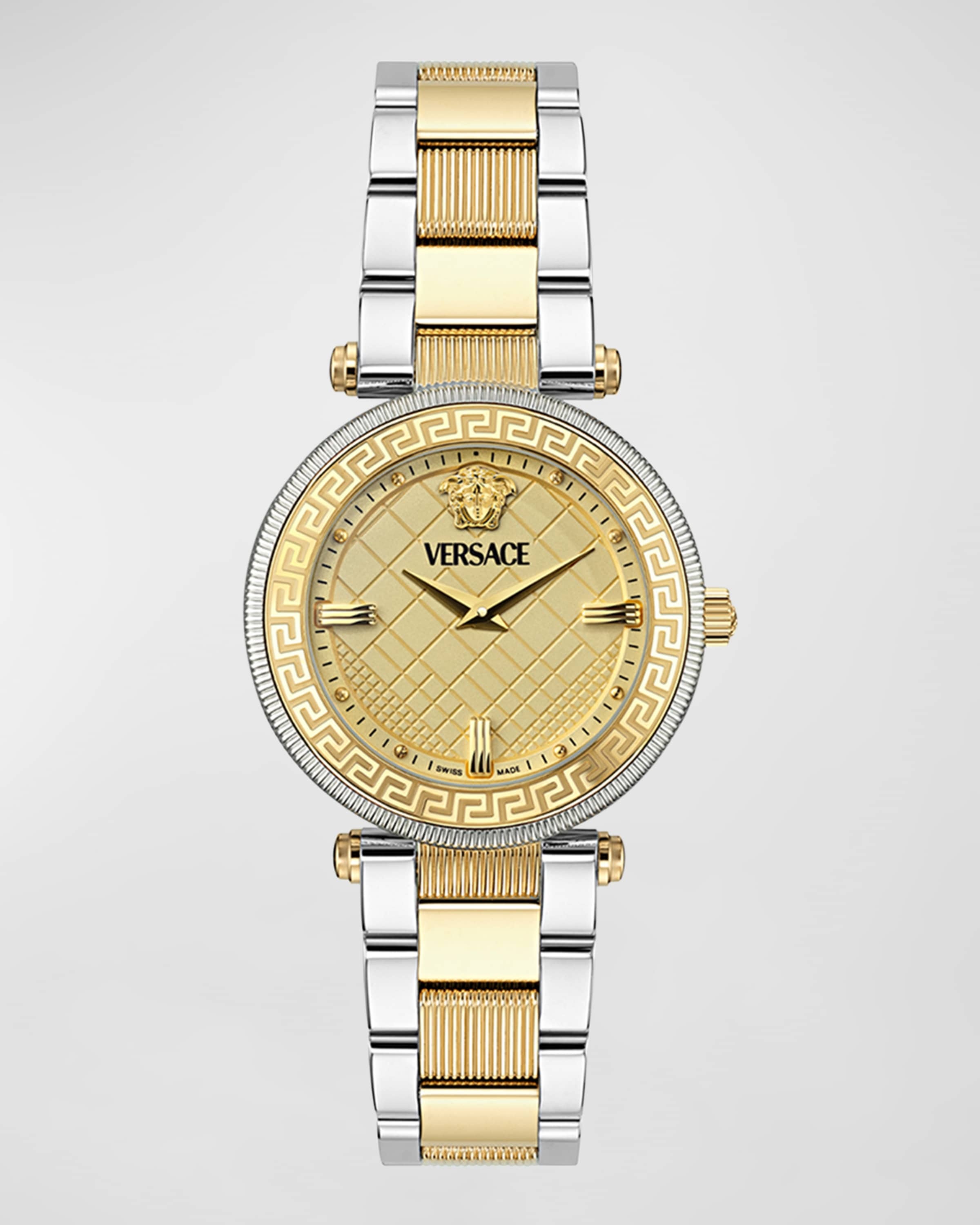 35mm Versace Reve Watch with Bracelet Strap, Two Tone - 1