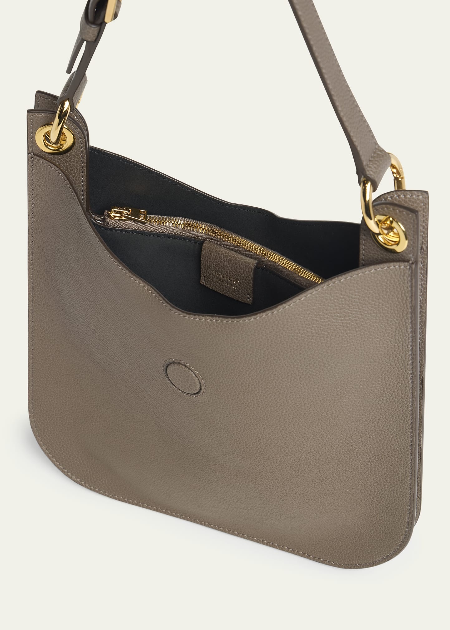 Tara Small Hobo Crossbody in Grained Leather - 4