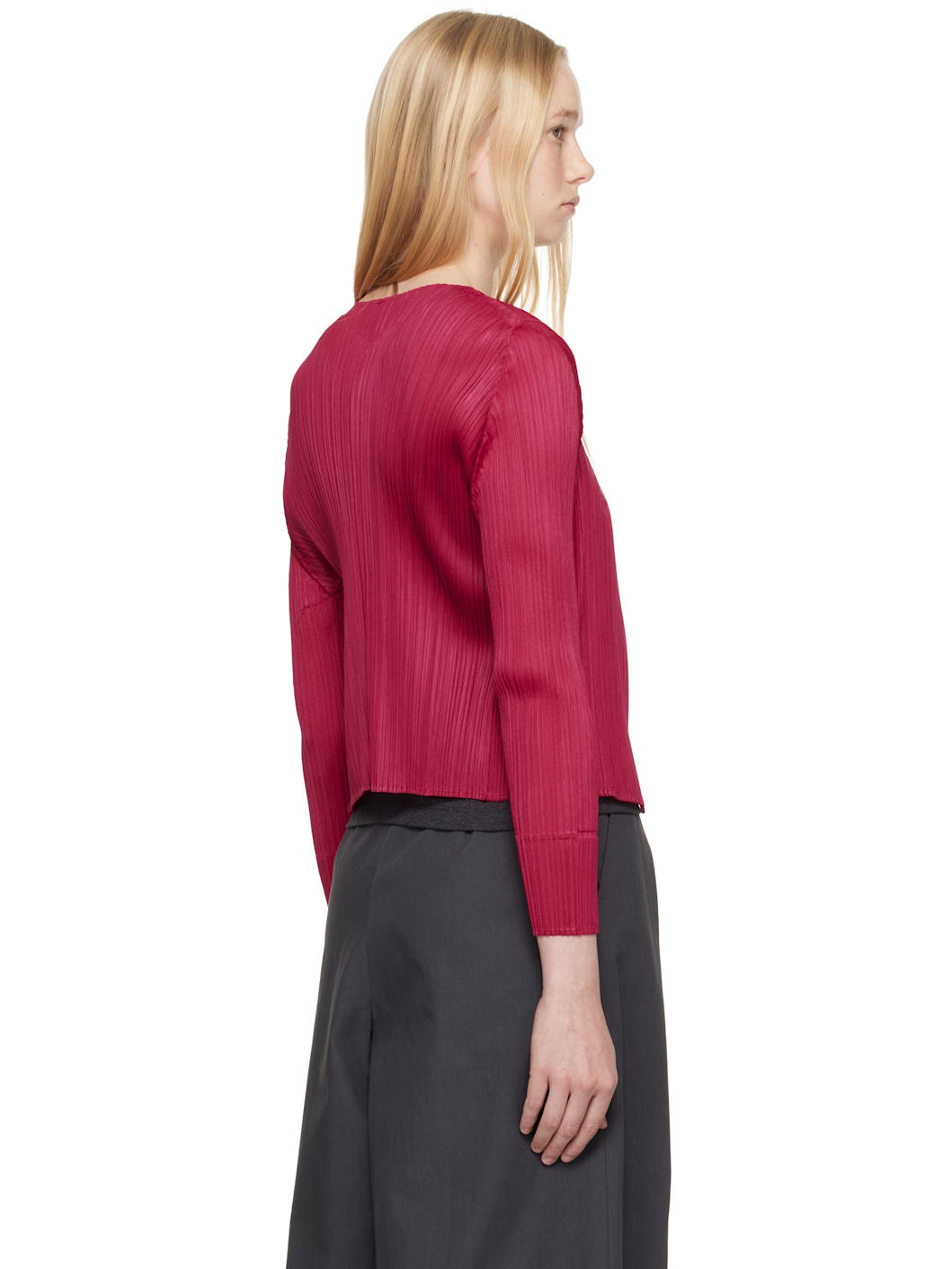 Pink New Colorful Basics 4 Cardigan - 3