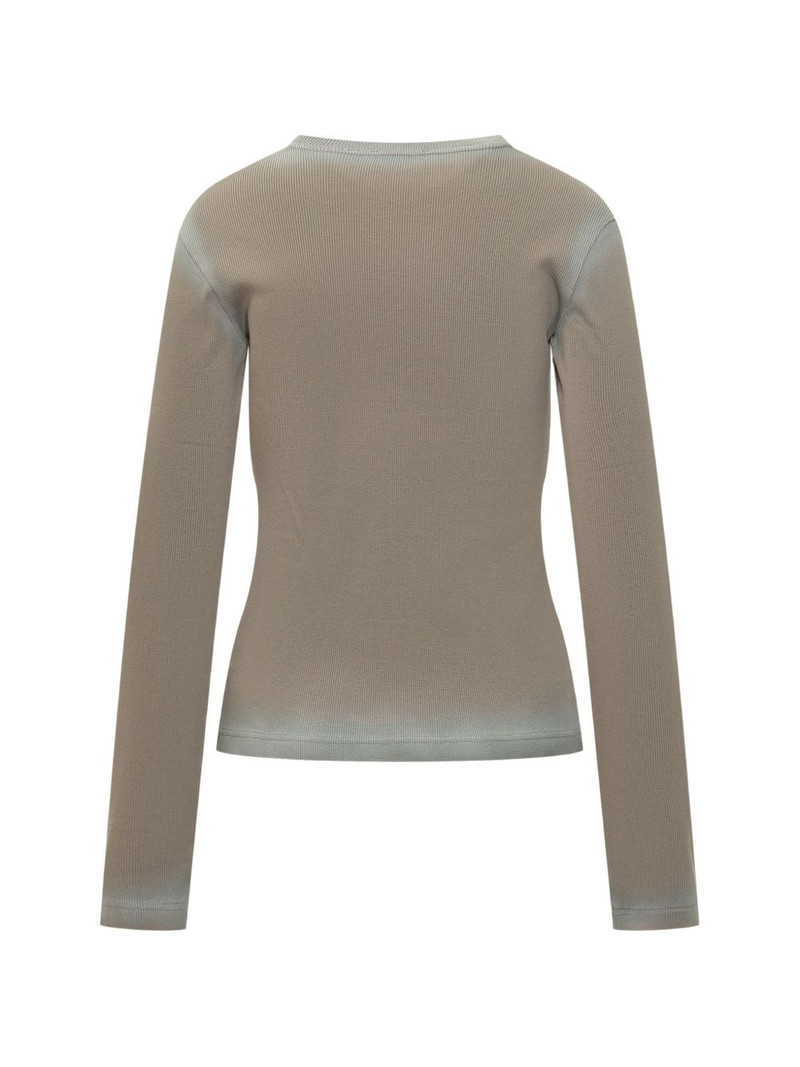 Off-White ribbed long-sleeved top outlook