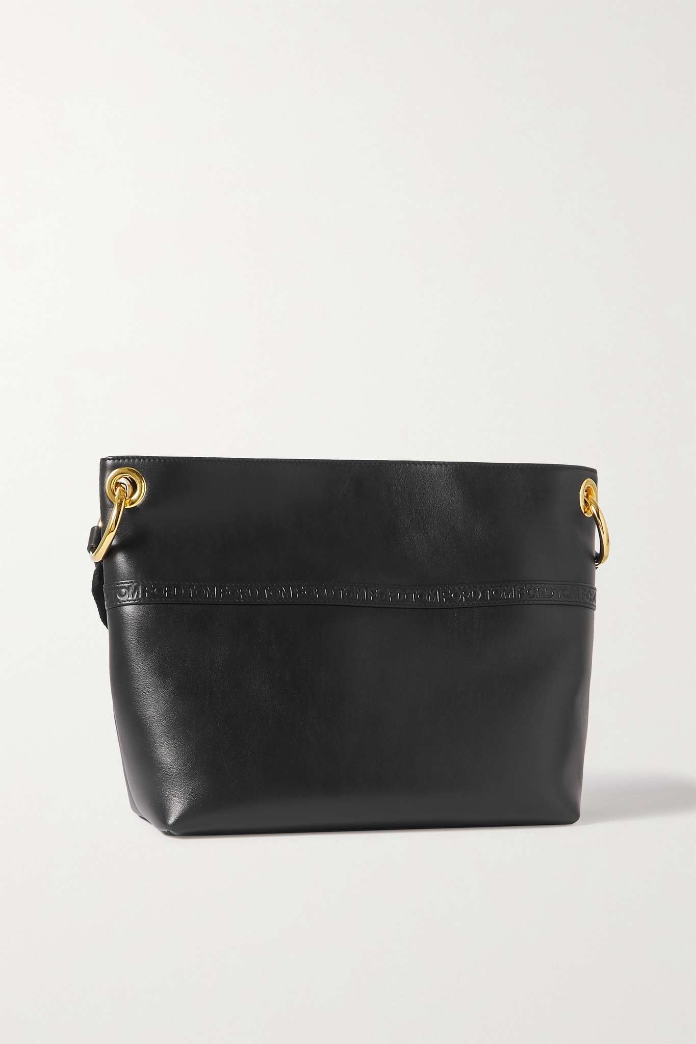 Medium debossed leather shoulder bag - 3