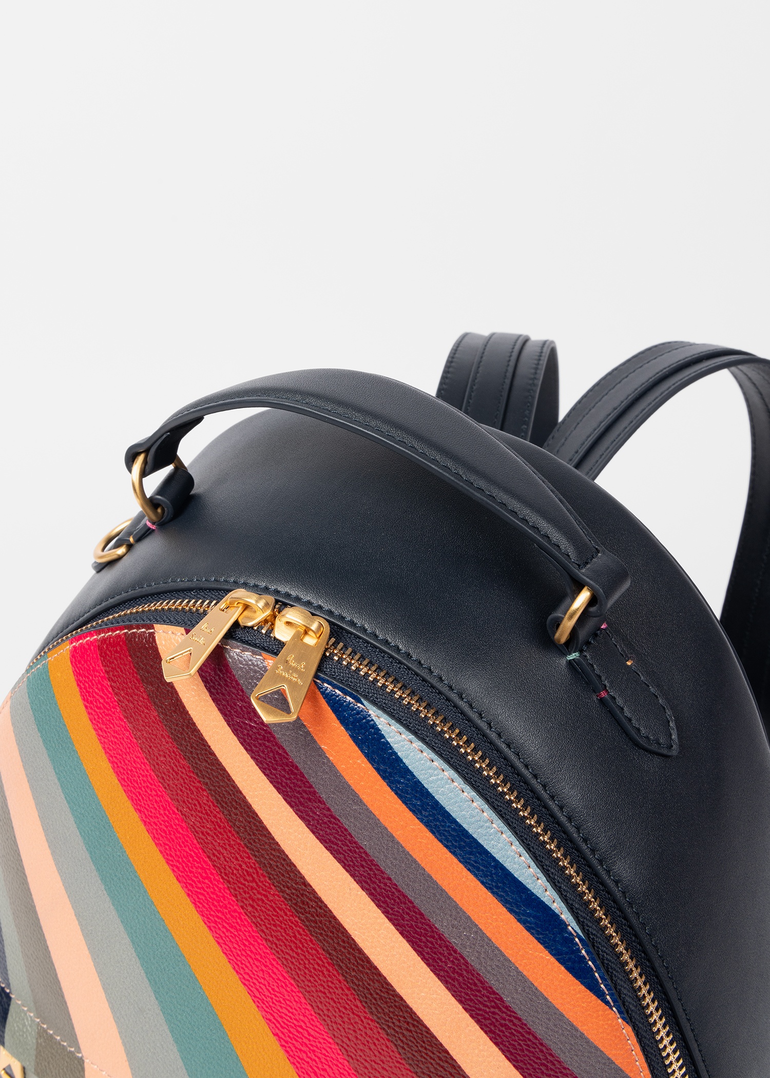 Leather 'Swirl' Backpack - 4