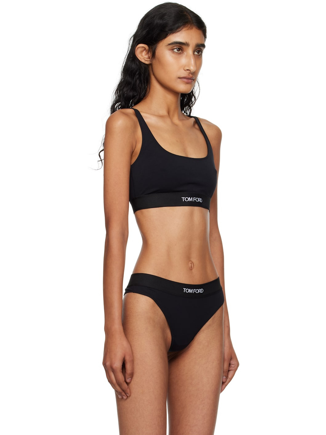 Black Modal Signature Bralette - 2