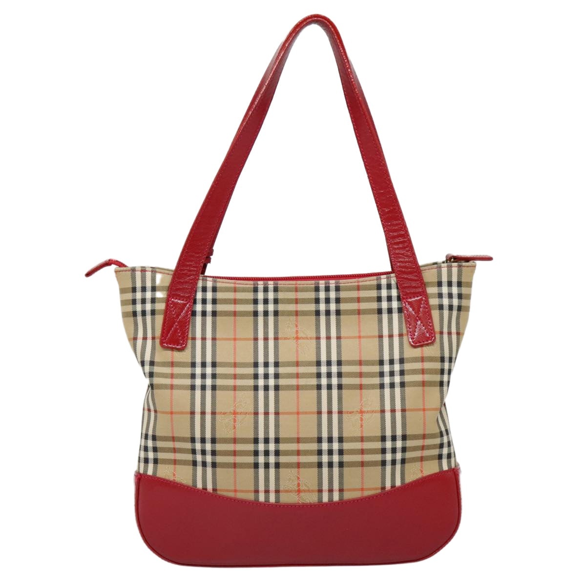 Burberry Nova Check Tote Bag Canvas Leather Beige Gold - 3