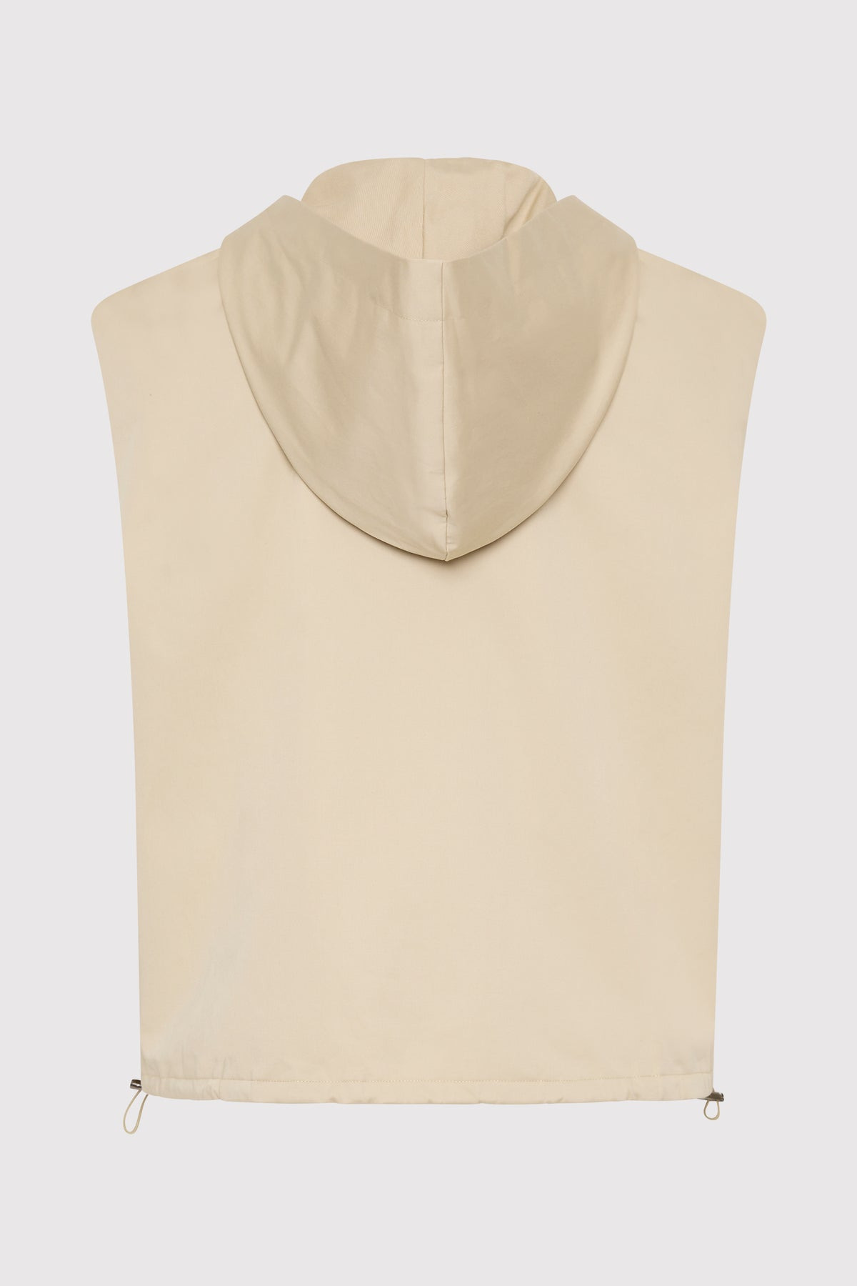 Cotton Sleeveless Parka - Champagne - 11
