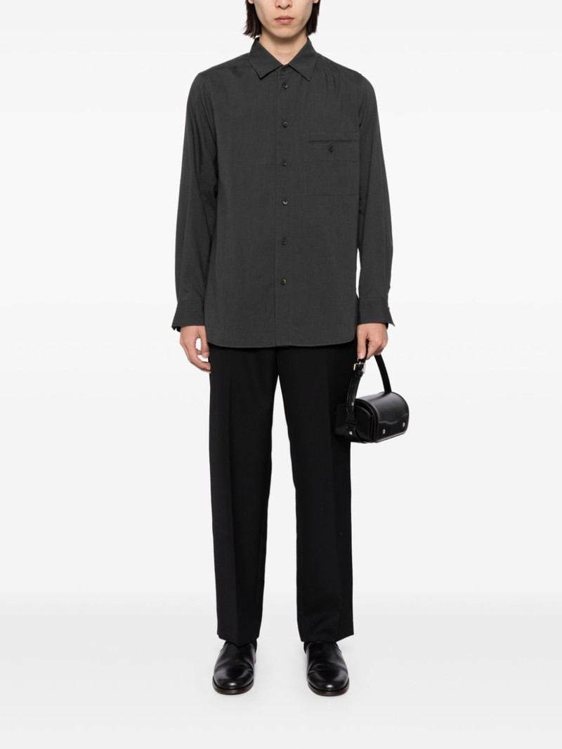 Ziggy Chen long-sleeve jetted-pocket shirt outlook