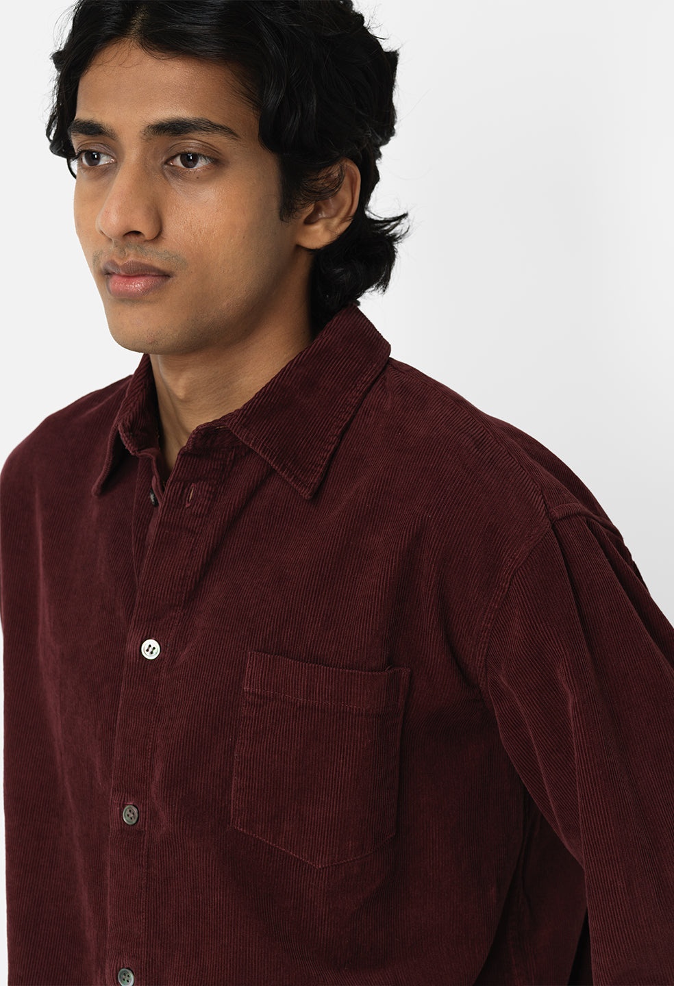 CORDUROY CLOAK BUTTON UP - 7