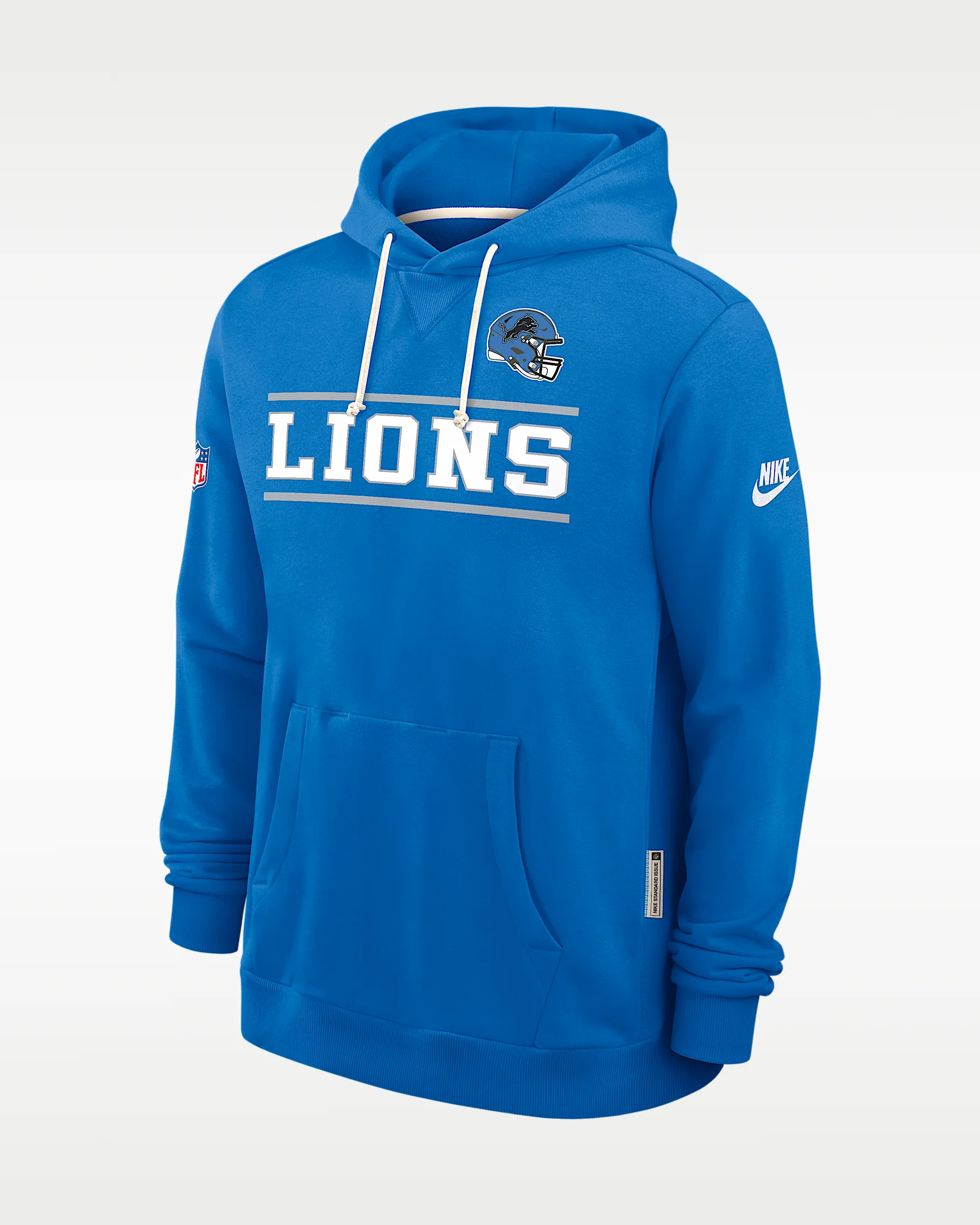 Detroit Lions Alt Standard Issue Men's Nike Dri-FIT NFL Pullover Hoodie - 1