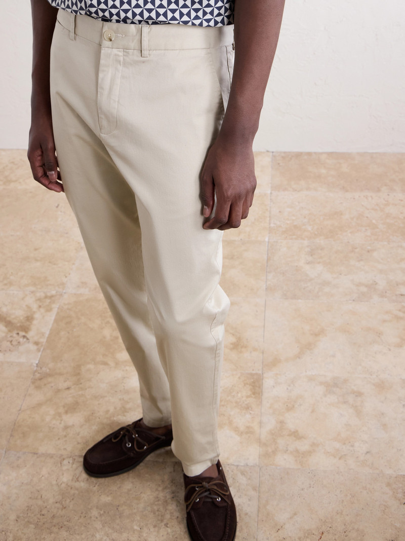 Straight-Leg Cotton-Blend Trousers 5