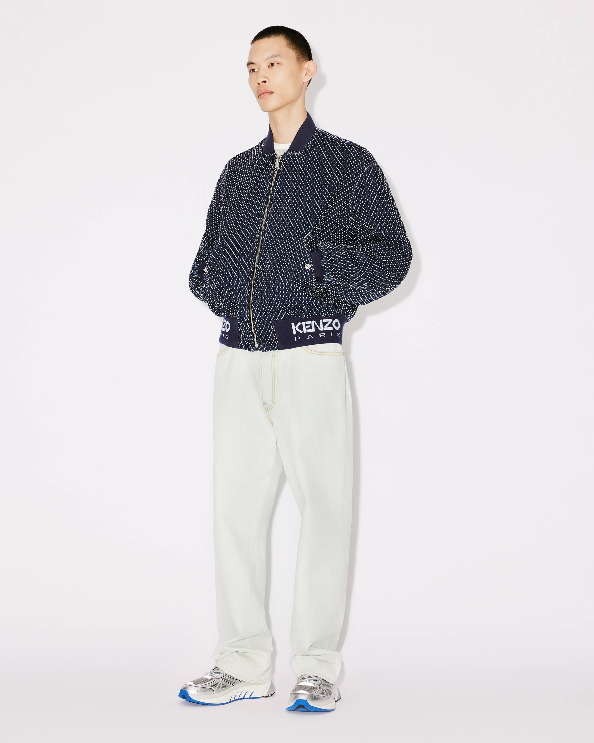 'KENZO Sashiko Stitch' denim bomber jacket - 9