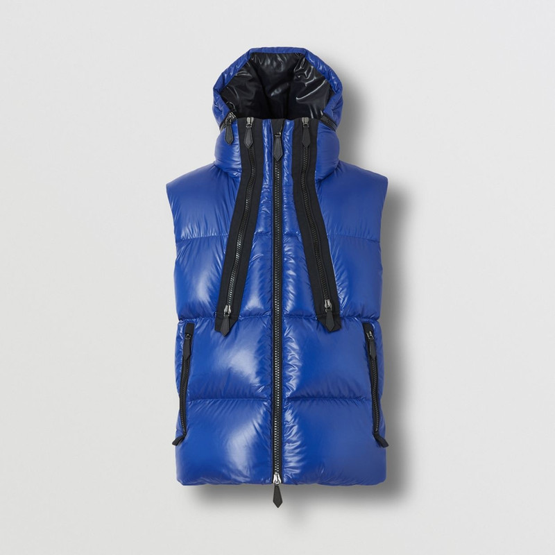 Detachable Hood Nylon Puffer Gilet 1