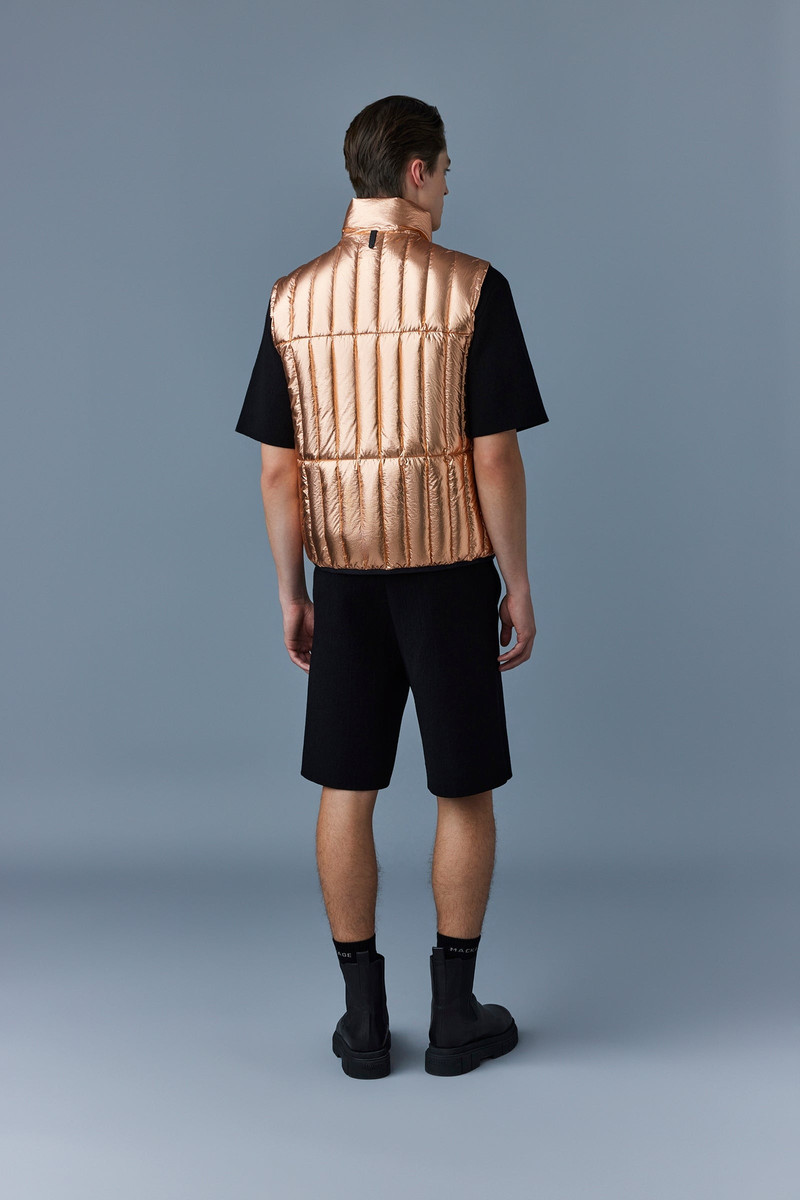 MACKAGE PATRICK-M Metallic Laminate Light Down Vest outlook