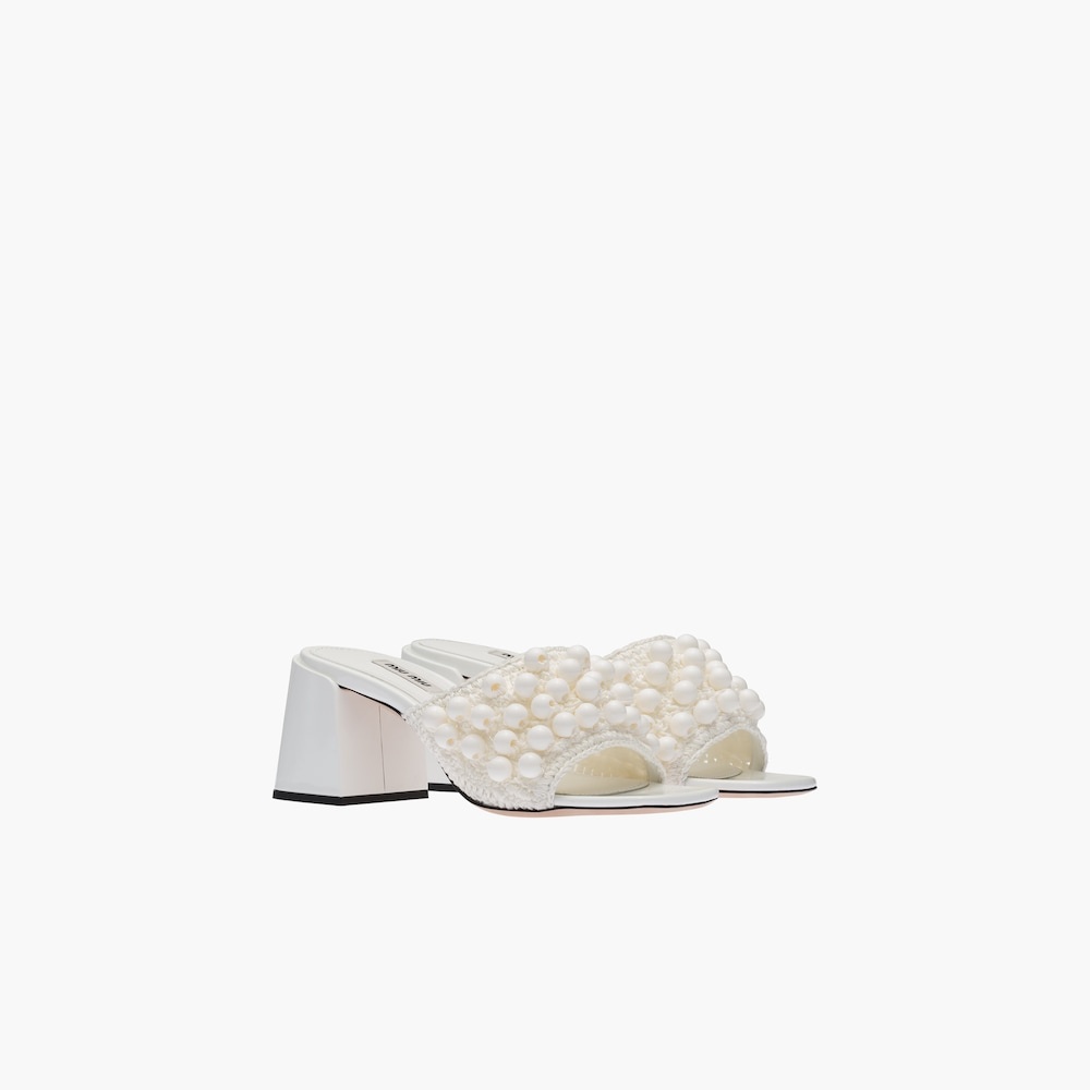Cotton crochet sandals - 1