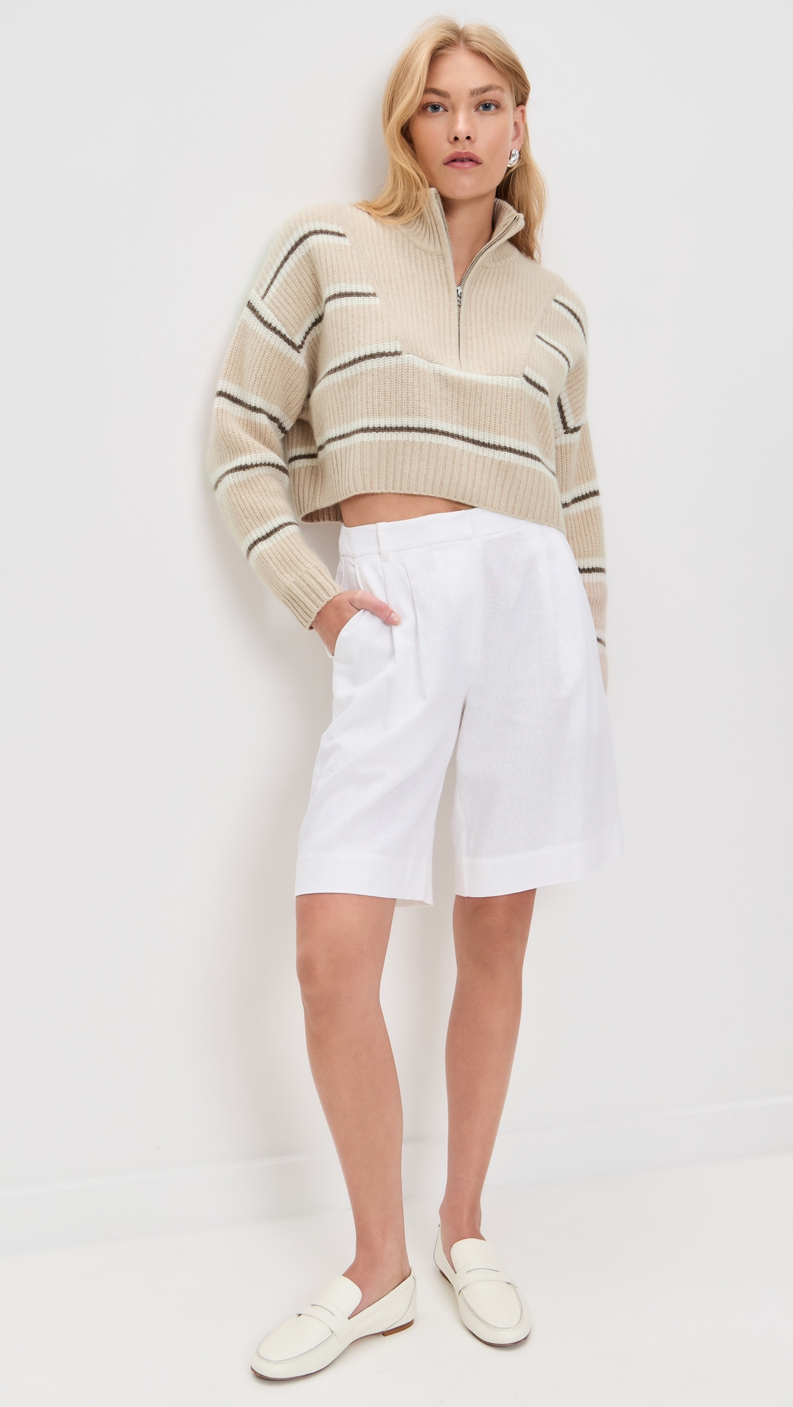 Cropped Hampton Cashmere Sweater - 4