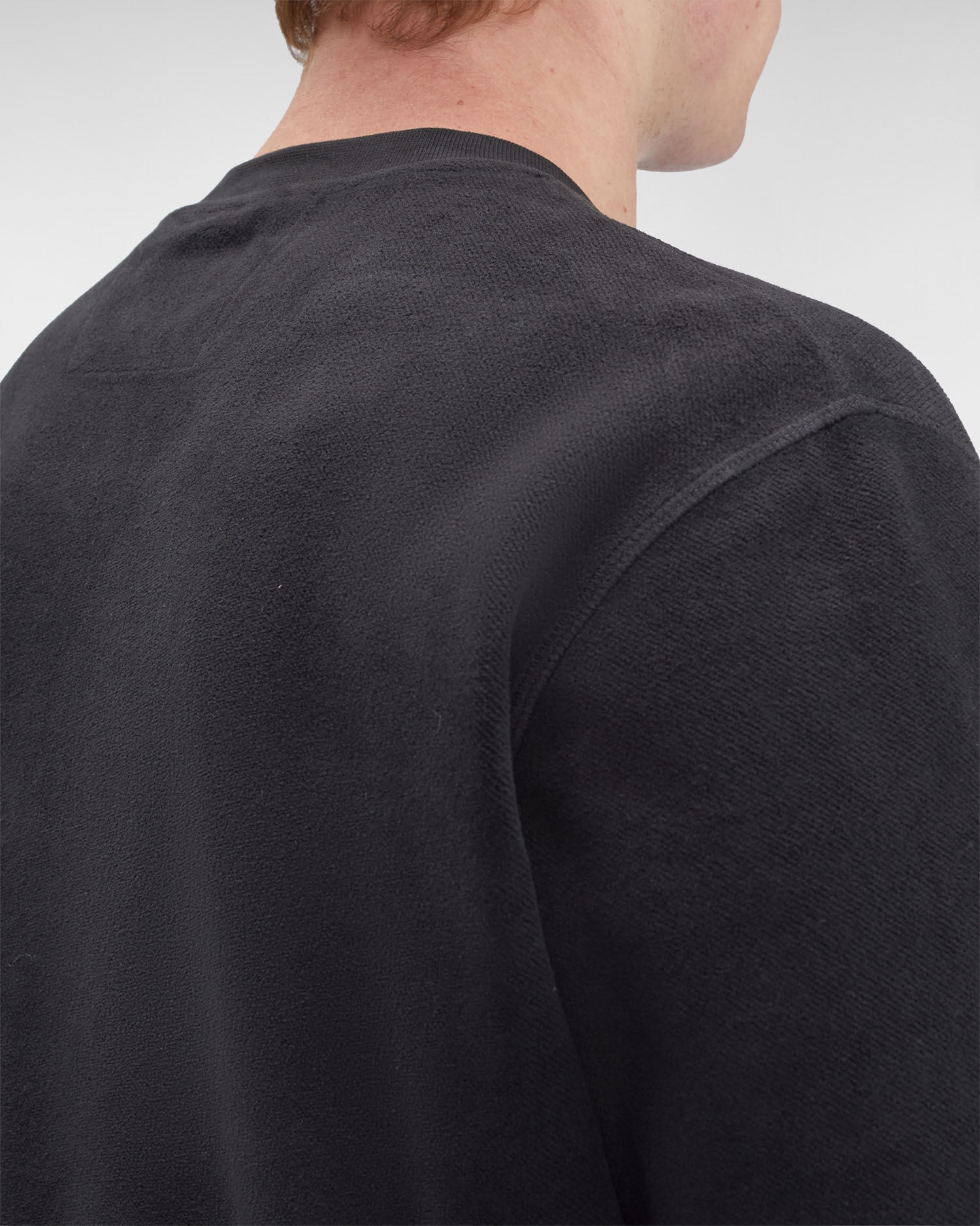 Reverse Brushed & Emerized Diag. Fleece Sweatshirt - 5