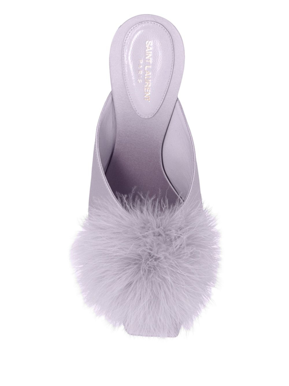 feather detail heeled sandals - 4