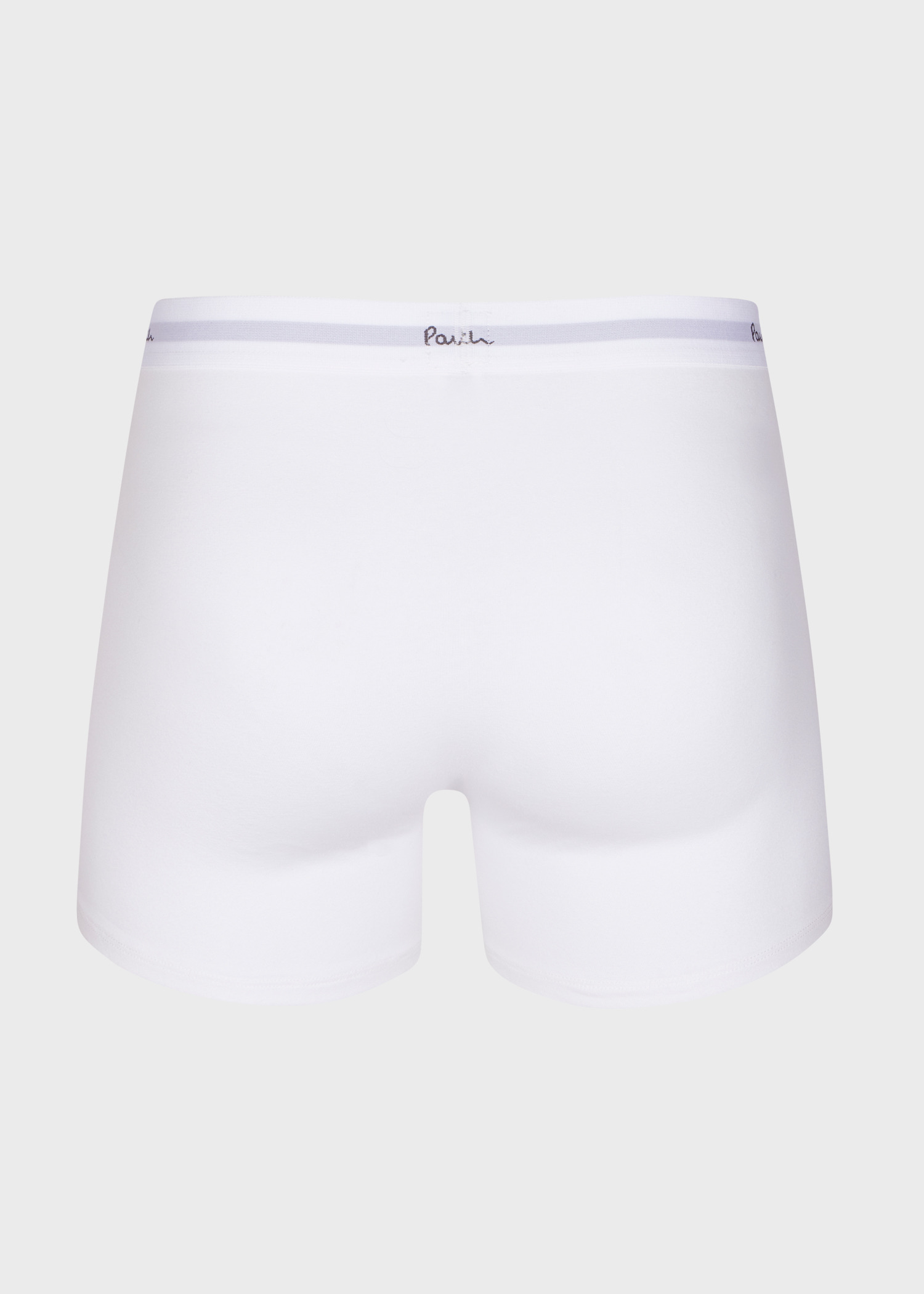 White, Black And Grey Long Boxer Briefs Three Pack - 4