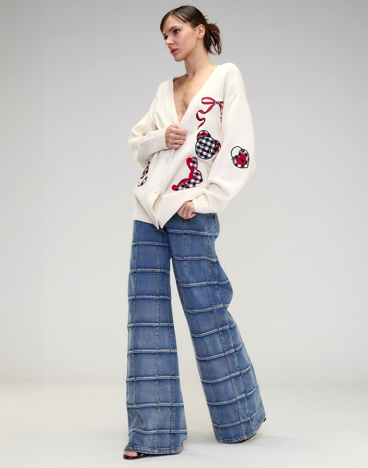 Playful Patchwork Cardigan - 2