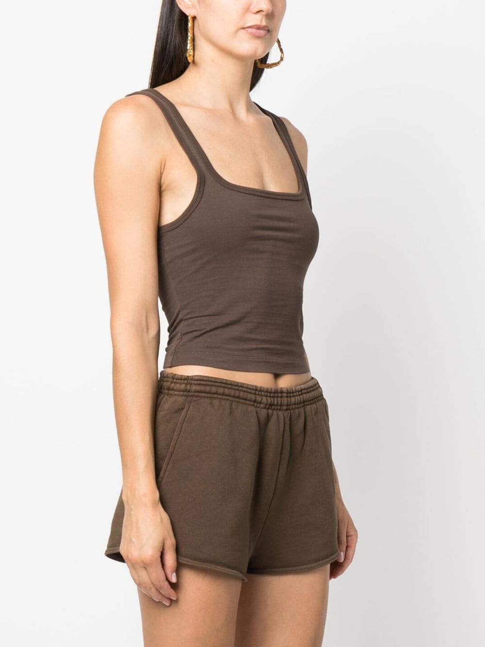 square-neck cropped top - 3