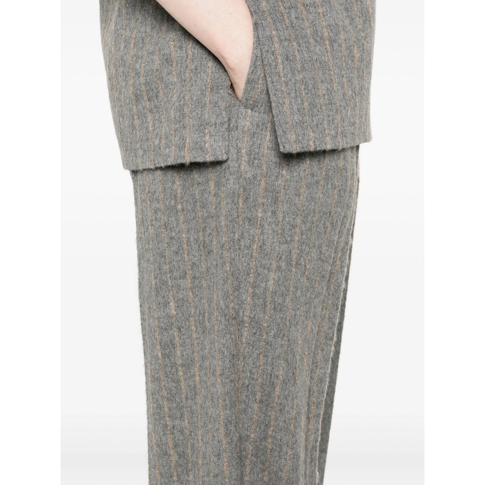 Carven Grey Trousers - Straight Trousers Women - 4