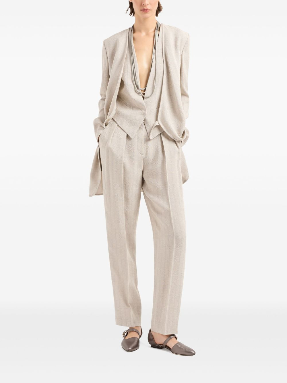 pleat detailing trousers - 2