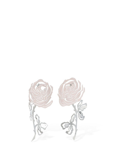 Y/Project Rose enamel earrings outlook