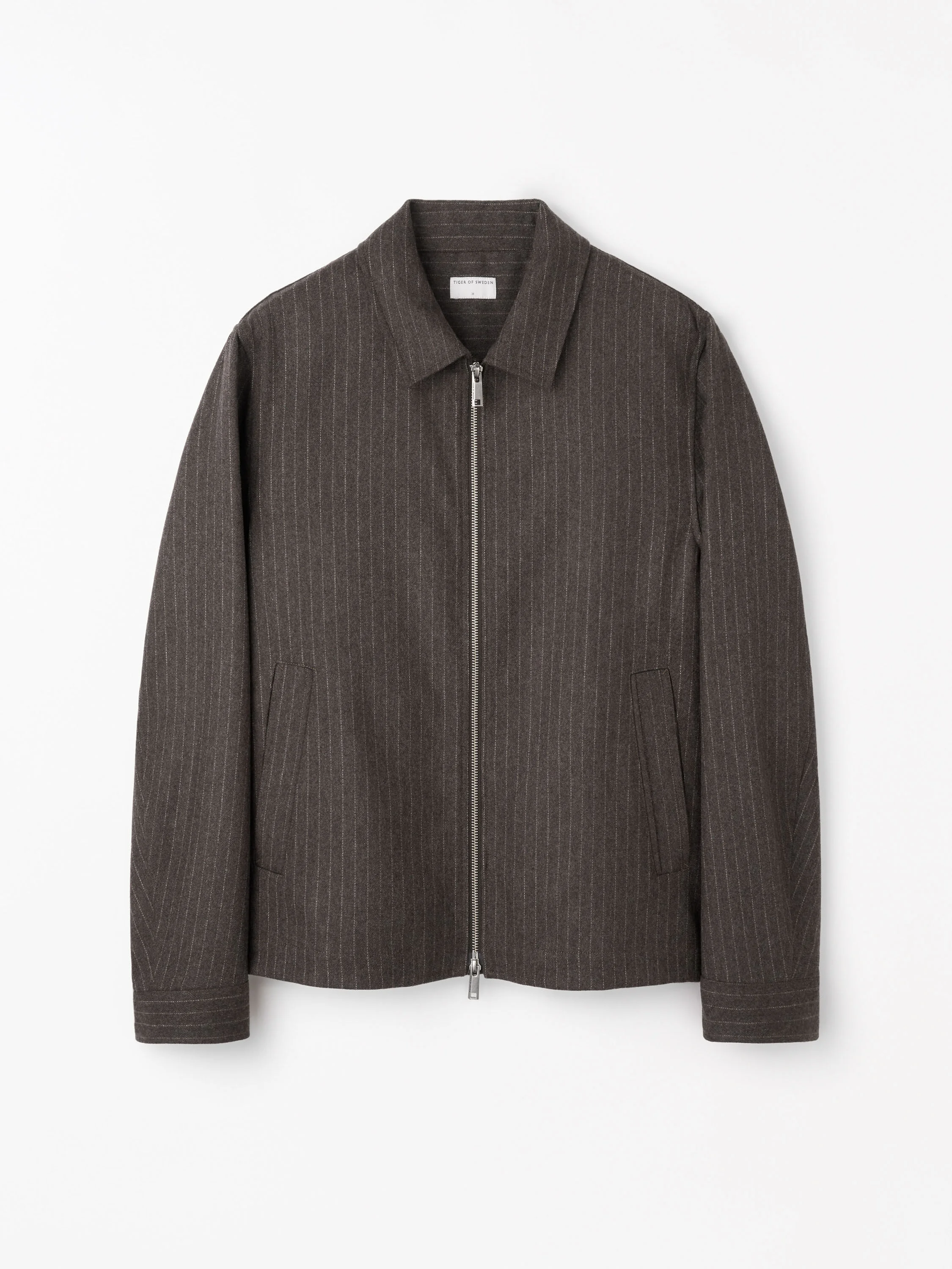 Barnaby C Pinstripe Shirt Jacket - 1