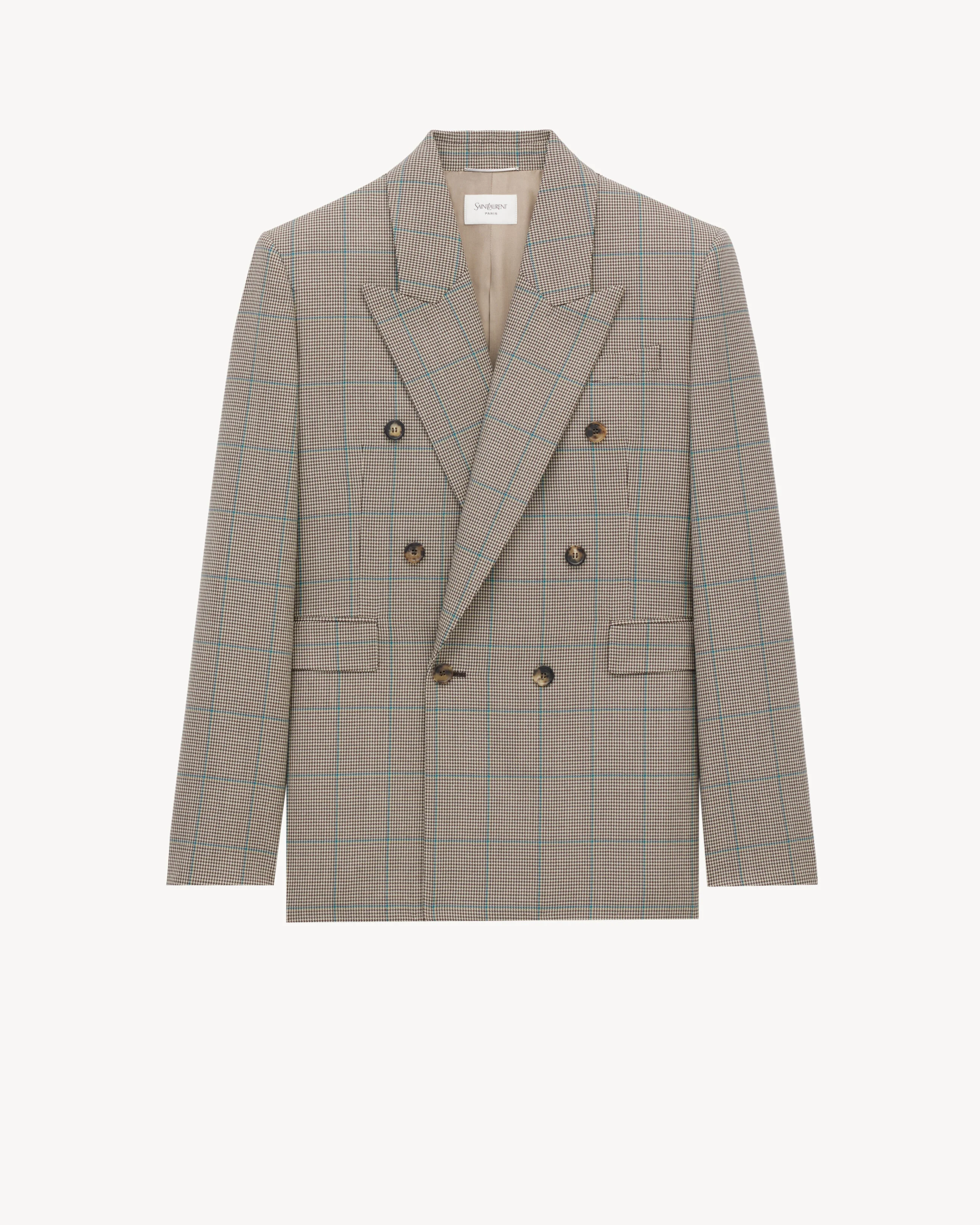 JACKET IN PRINCE OF WALES WOOL - 1