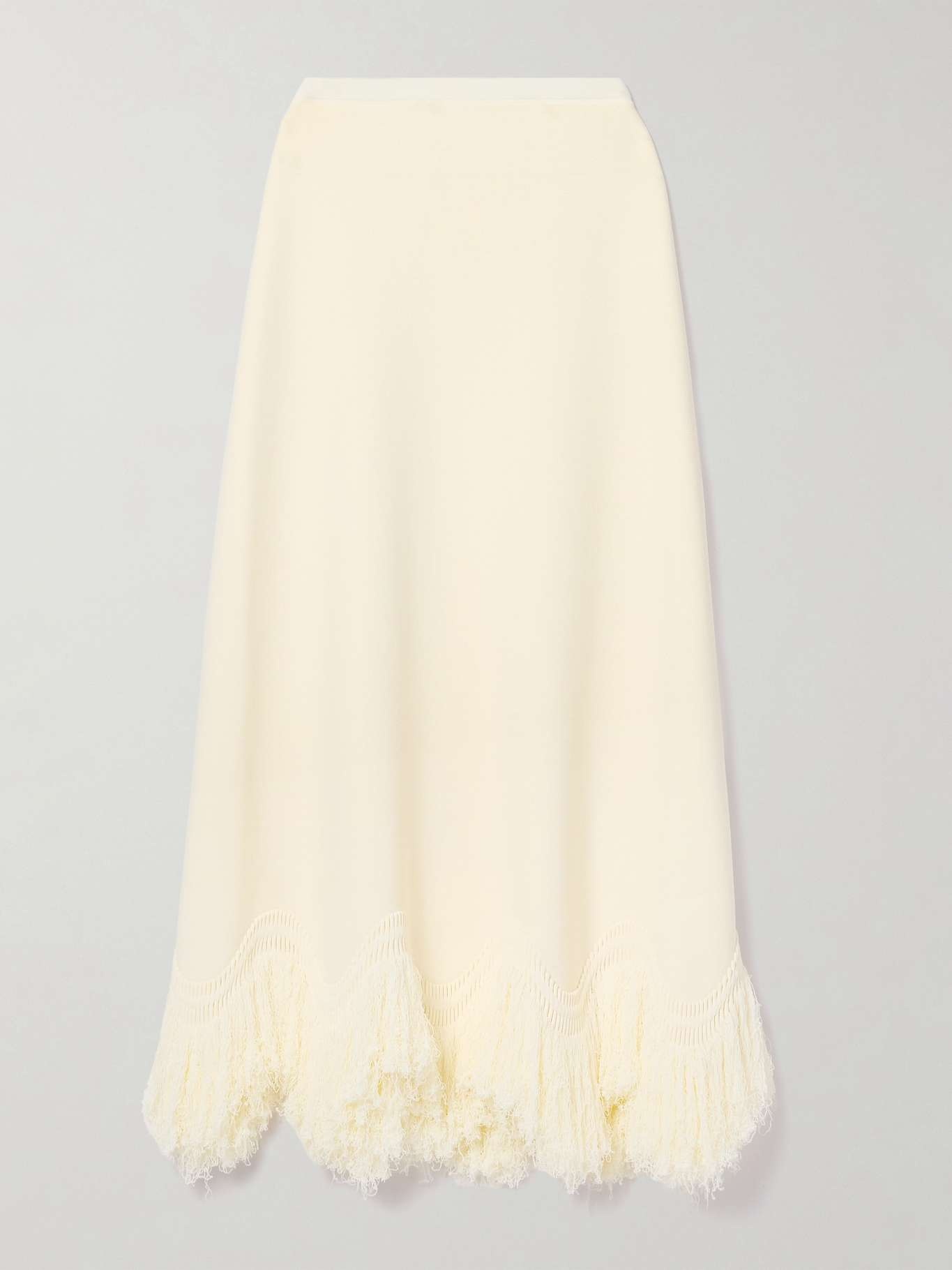 Paulina fringed knitted maxi skirt - 1