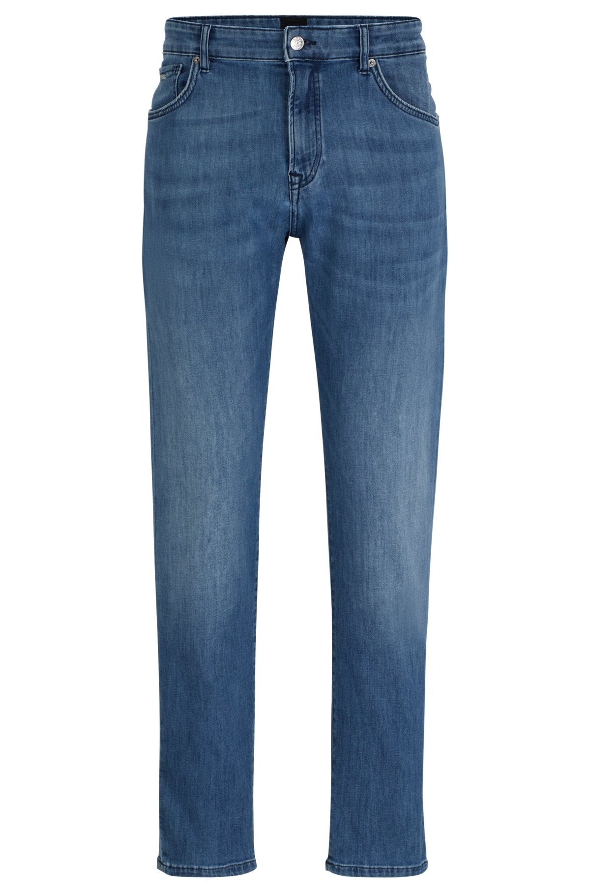 REGULAR-FIT JEANS IN BLUE COMFORT-STRETCH DENIM - 1