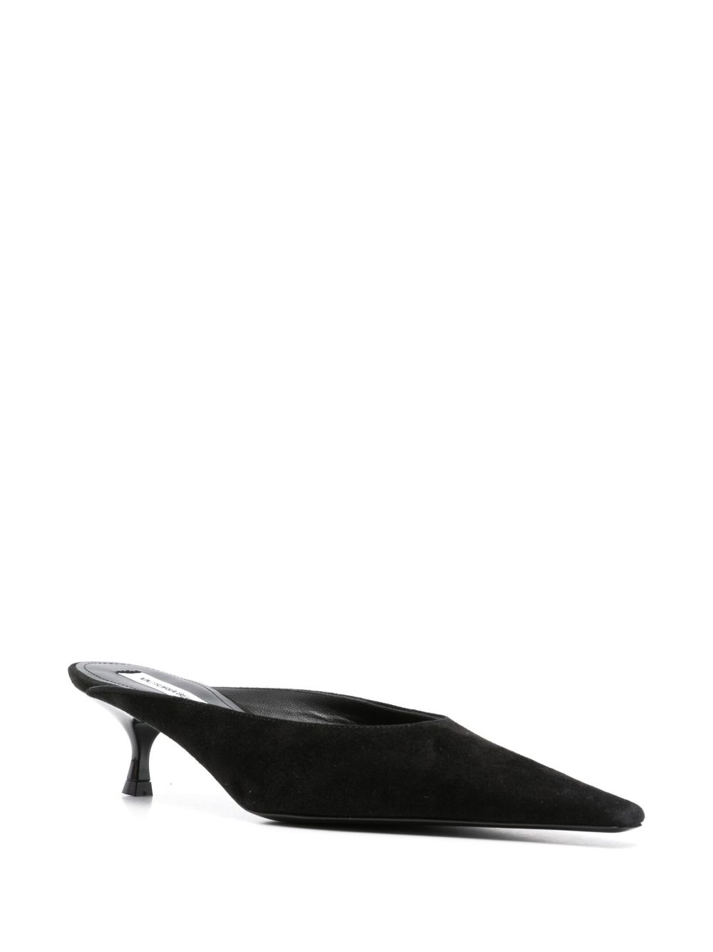 45mm pointed-toe leather mules - 2