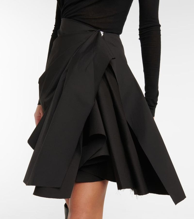 Gathered taffeta miniskirt 6