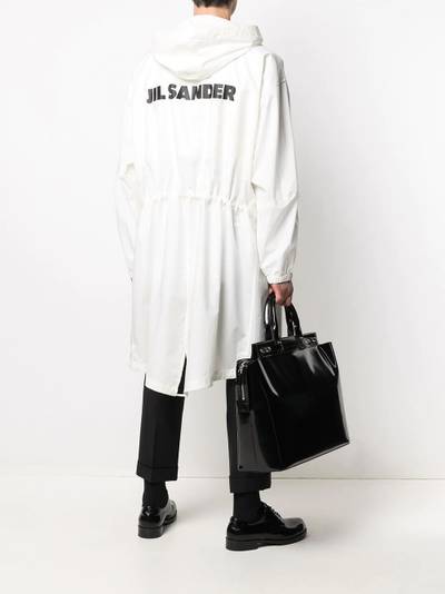 Jil Sander logo-print coat outlook