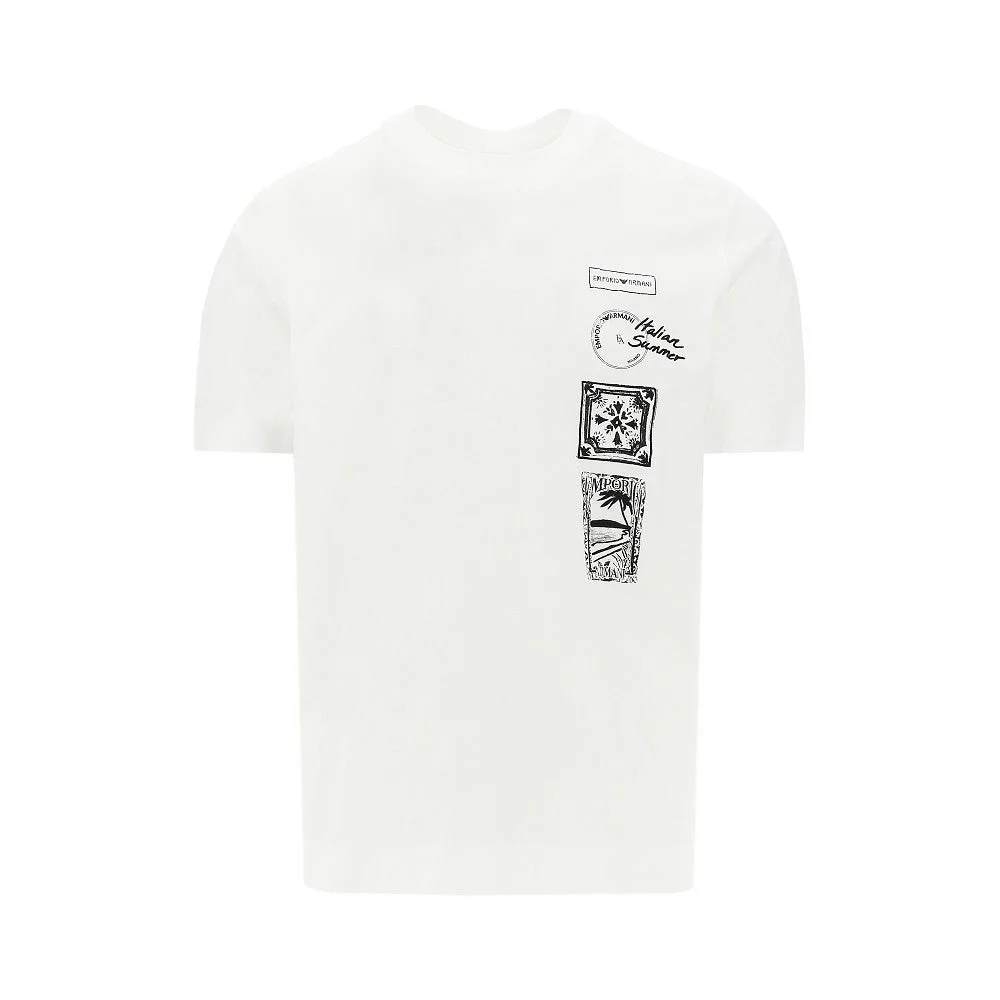 PRINTED AND EMBROIDERED T-SHIRT - 1