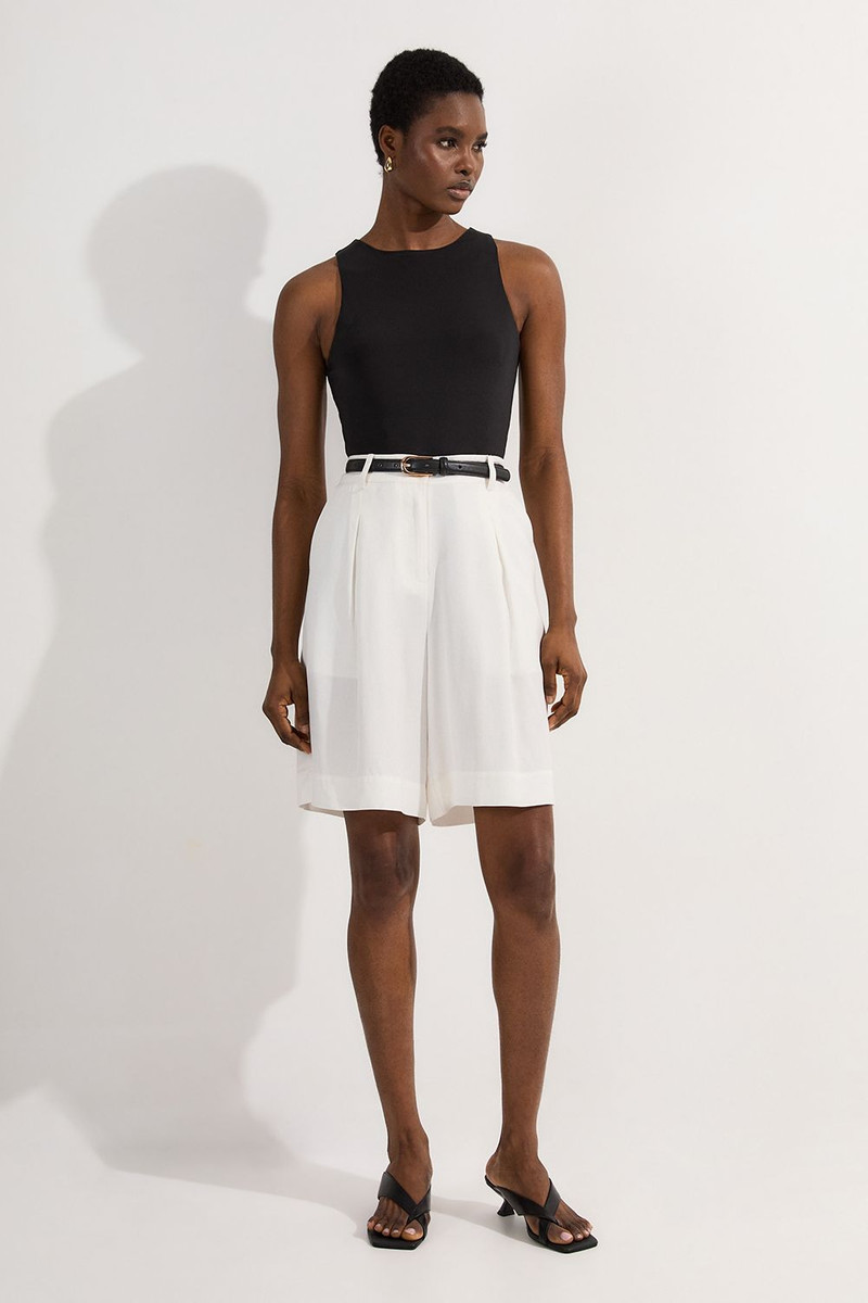 Premium Viscose Linen Woven City Short 3
