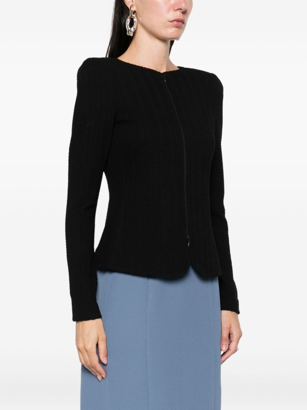 Cotton blend blazer jacket - 3