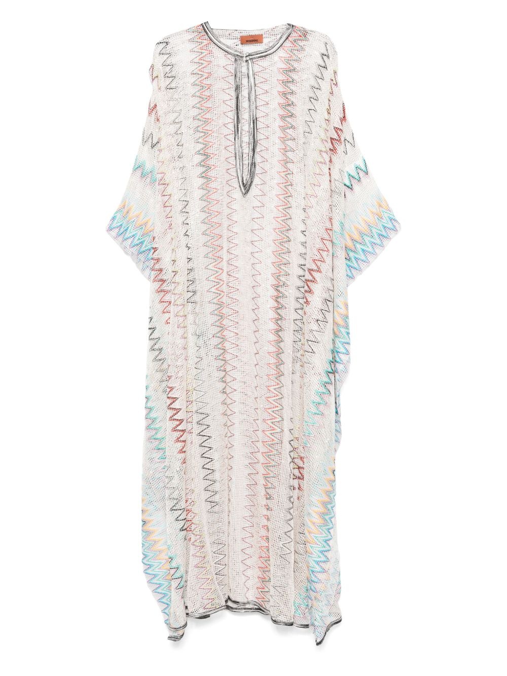 open-knit beach kaftan - 1