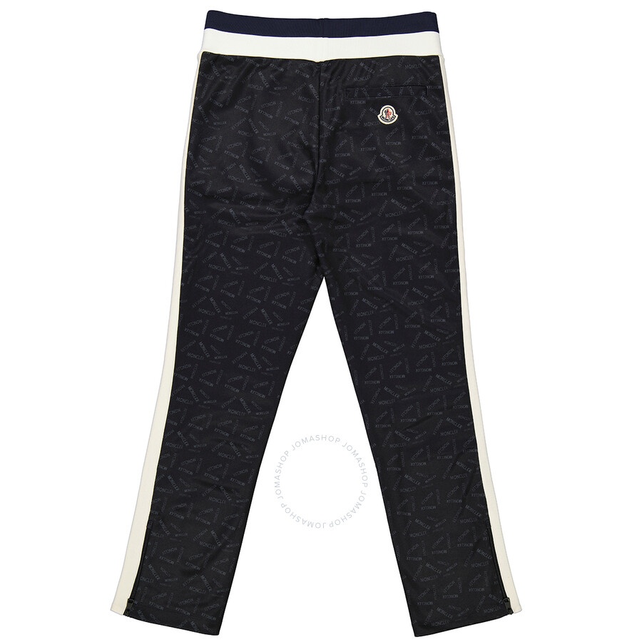 Moncler Men's Black Logo Accent Sweat Pants - 2