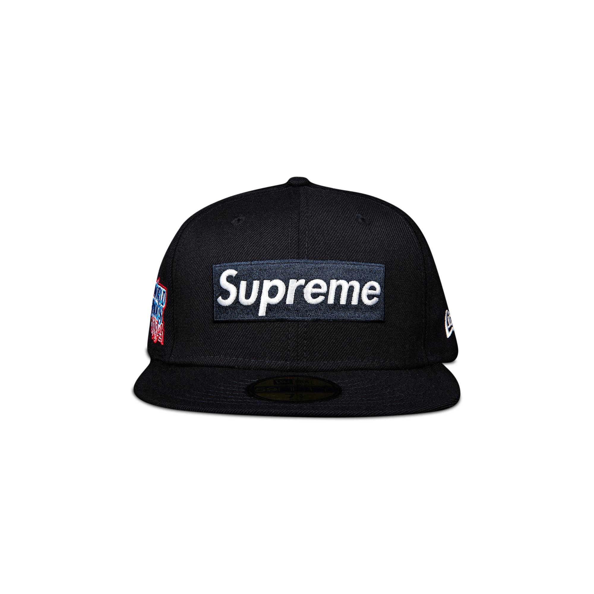 Supreme World Famous Box Logo New Era 'Navy' - 1