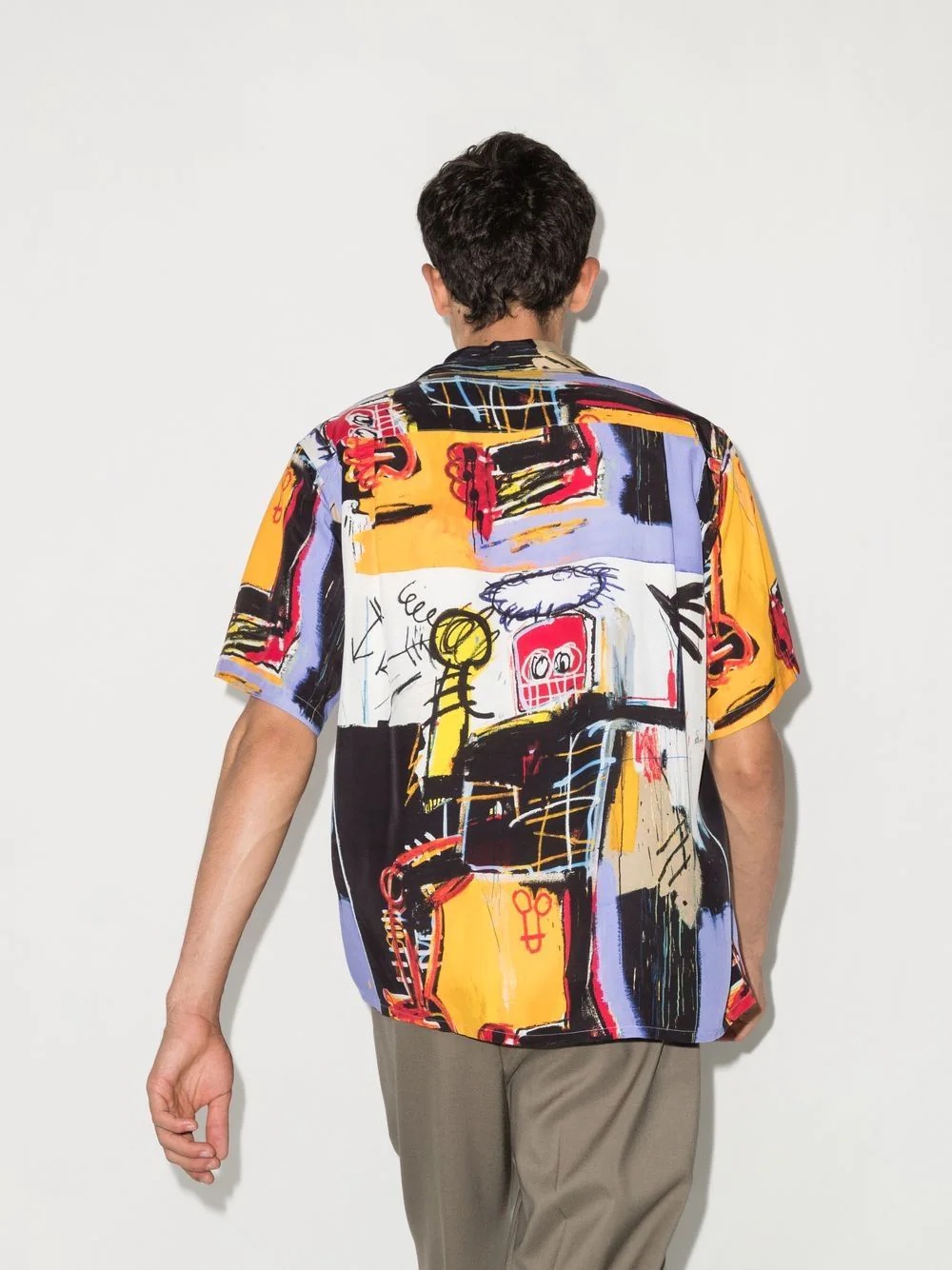 Jean Michel Basquiat print shirt - 3