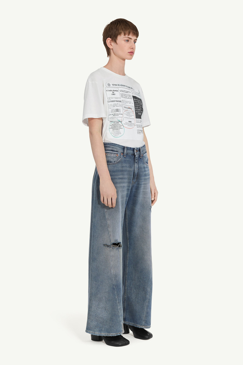 MM6 Maison Margiela Distressed jeans outlook