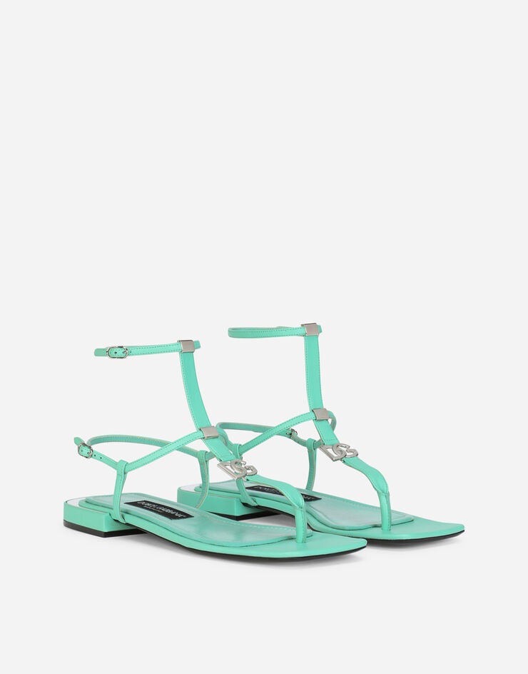 Nappa leather DG thong sandals - 2