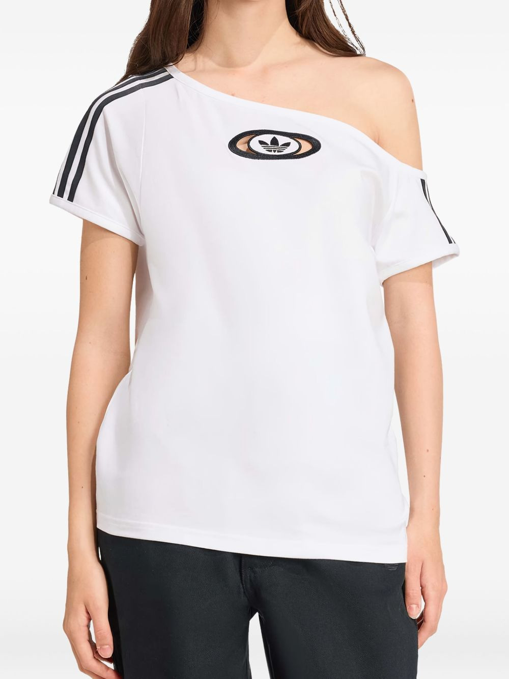 Campus 2000 3-stripe oval-detail T-shirt - 2