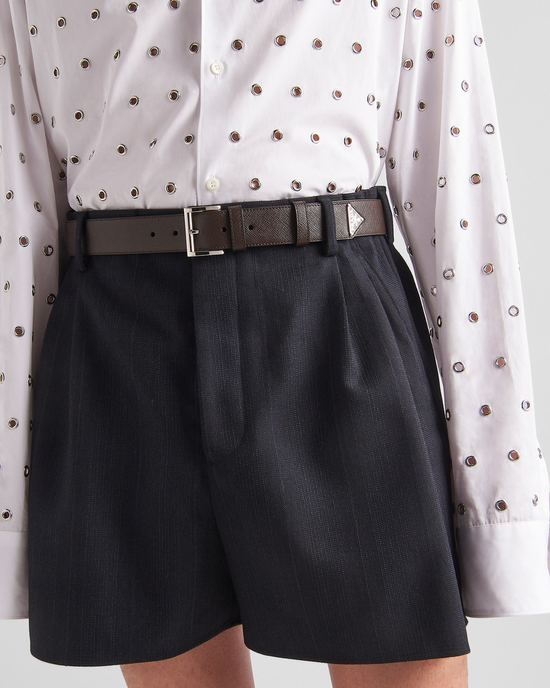 Prada Saffiano leather belt outlook
