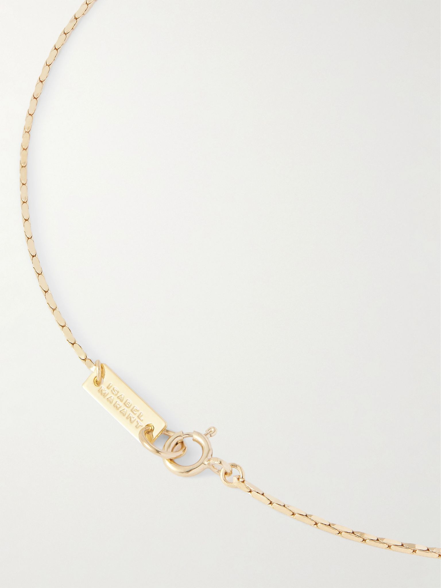 Gold-tone resin necklace Gold - 3