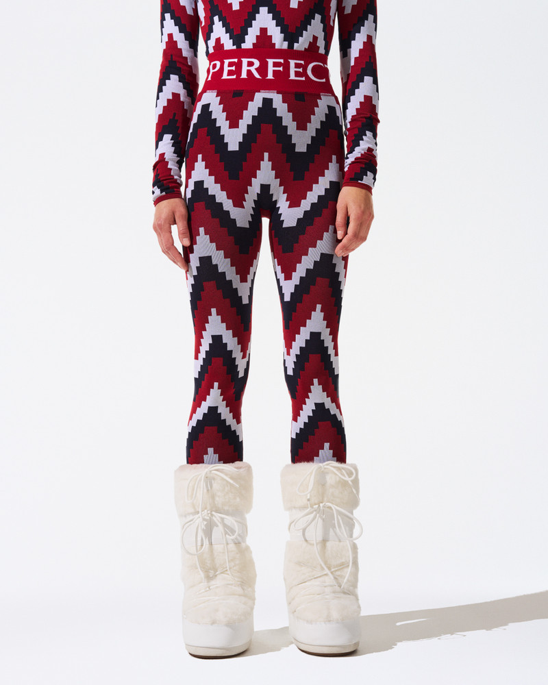 PERFECT MOMENT Chevron Jacquard Legging outlook