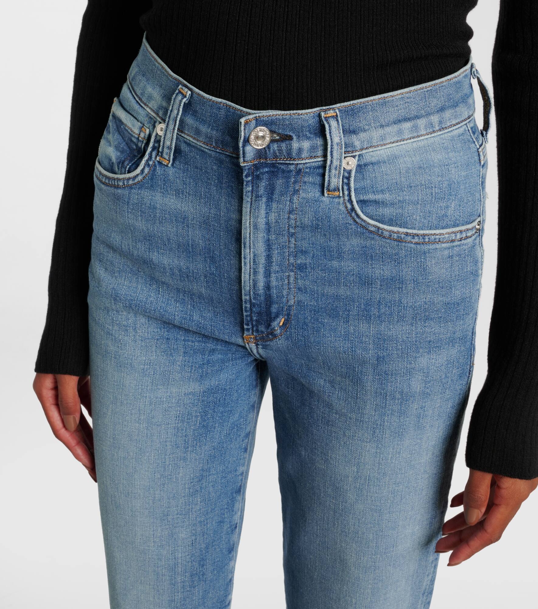 Caia high-rise straight jeans - 4