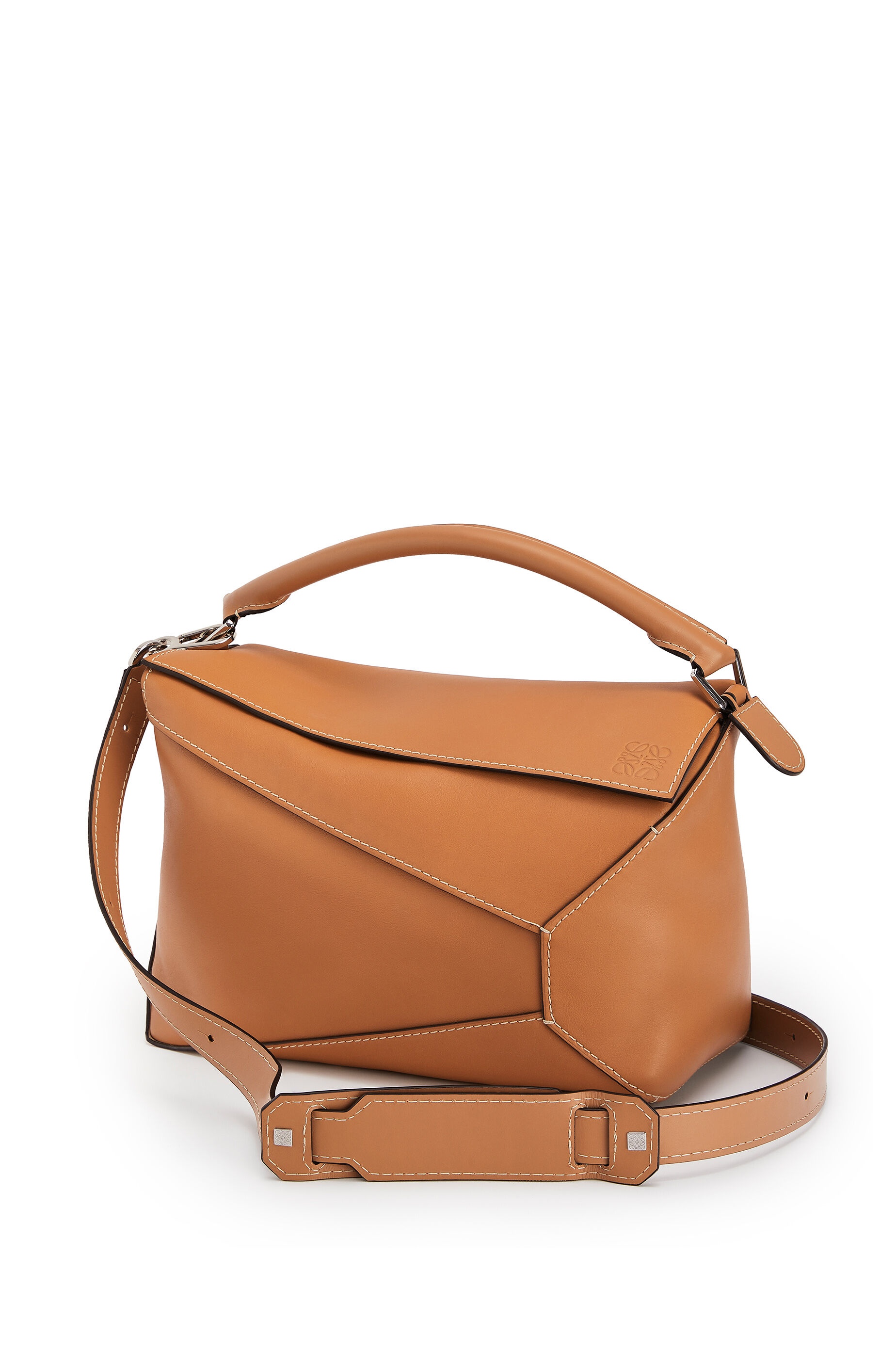 Large Puzzle Edge bag in natural calfskin - 3