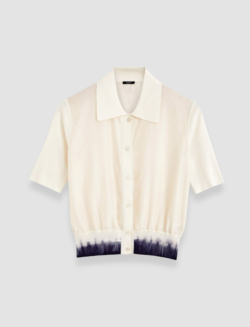 Knit & Woven Cardigan 1